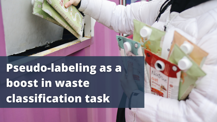 Pseudo-labeling as a boost in waste classification task